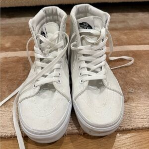 Vans Classic White High-Top Sneakers